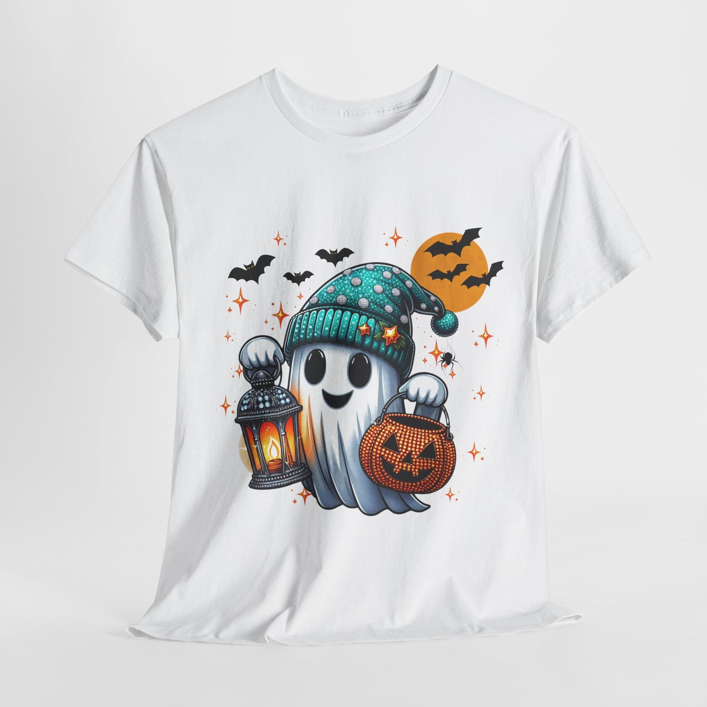 Halloween Ghost with Lantern and Pumpkin Candy bag