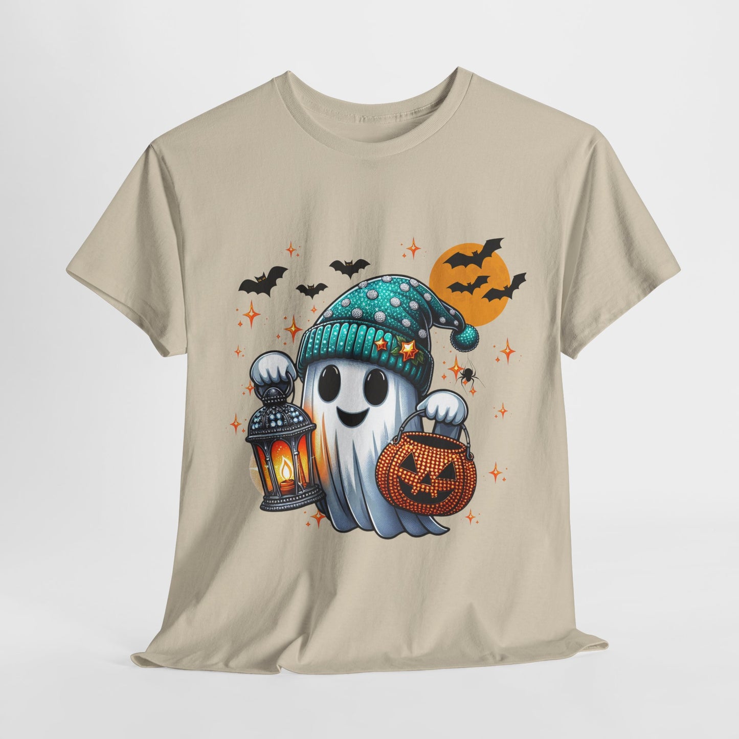 Halloween Ghost with Lantern and Pumpkin Candy bag