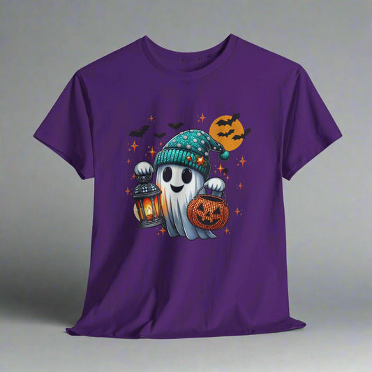 Halloween Ghost with Lantern and Pumpkin Candy bag