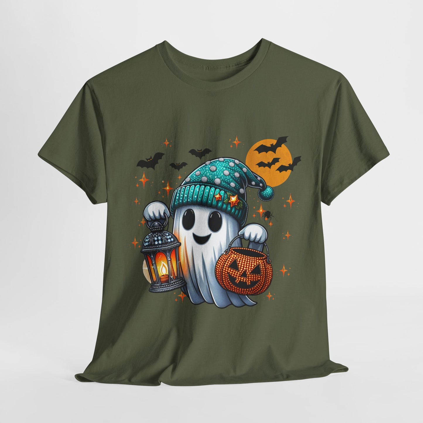 Halloween Ghost with Lantern and Pumpkin Candy bag
