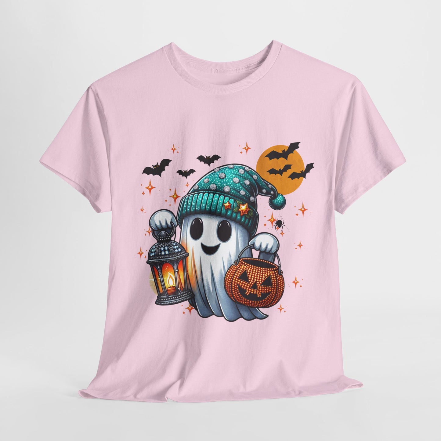 Halloween Ghost with Lantern and Pumpkin Candy bag