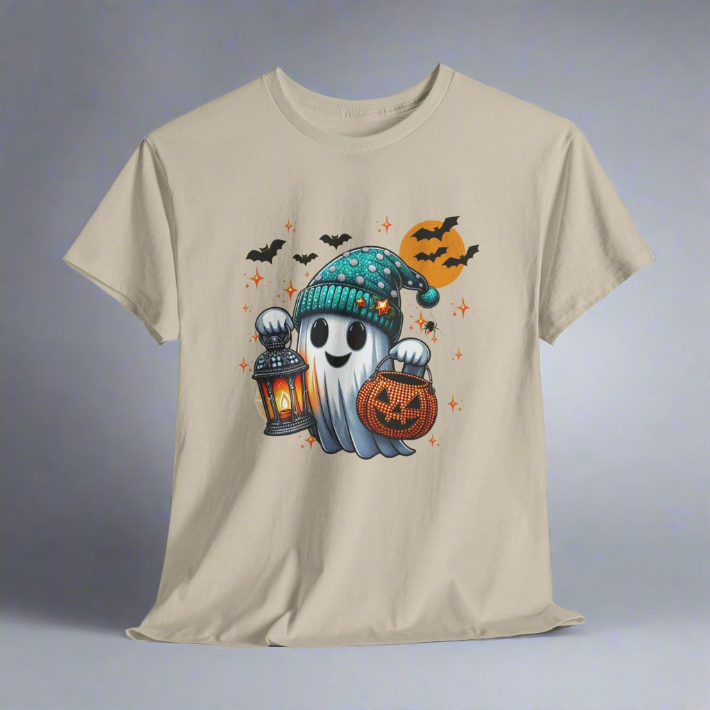 Halloween Ghost with Lantern and Pumpkin Candy bag