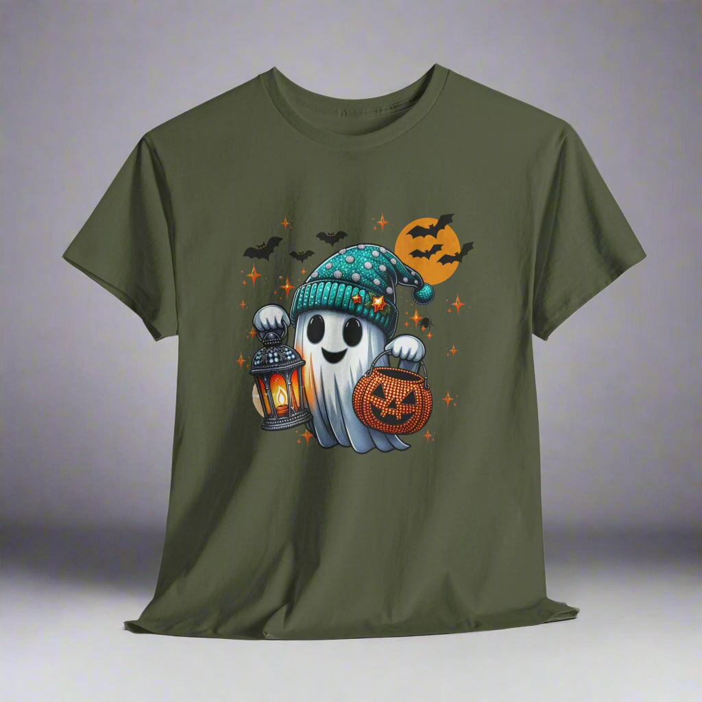 Halloween Ghost with Lantern and Pumpkin Candy bag